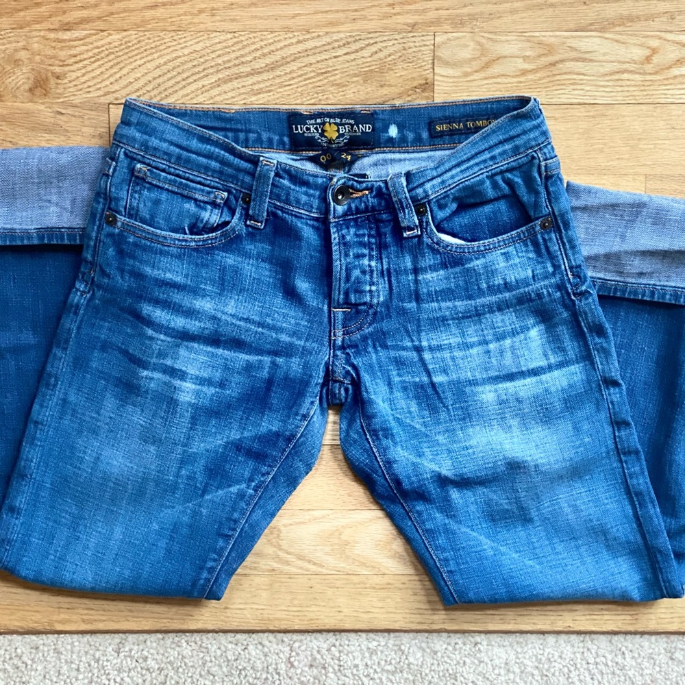 LUCKY BRAND SIENNA CROP JEANS SIZE 00/24